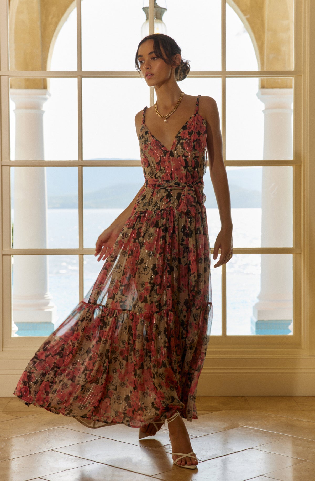 maxi floral dress